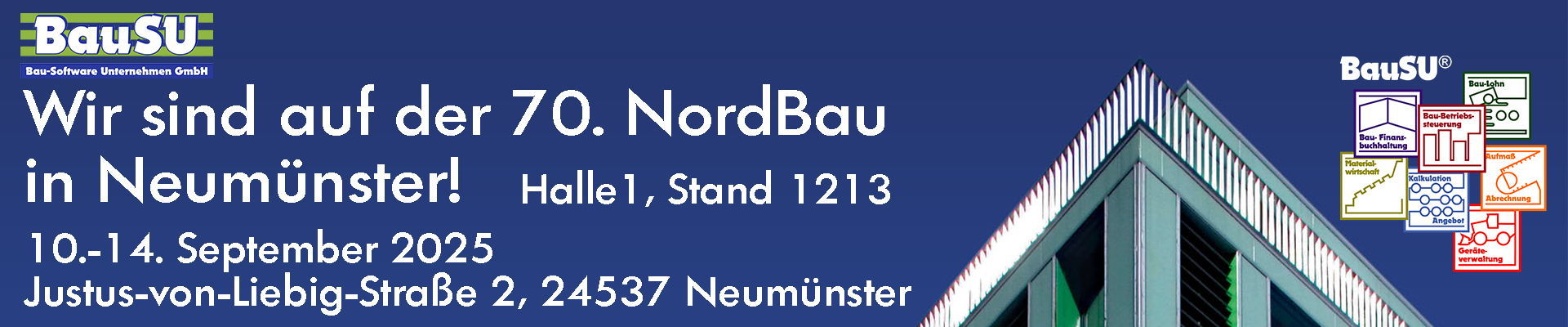 Wir sind auf der NordBau 2025.